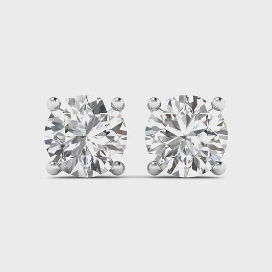 Round Solitaire Studs