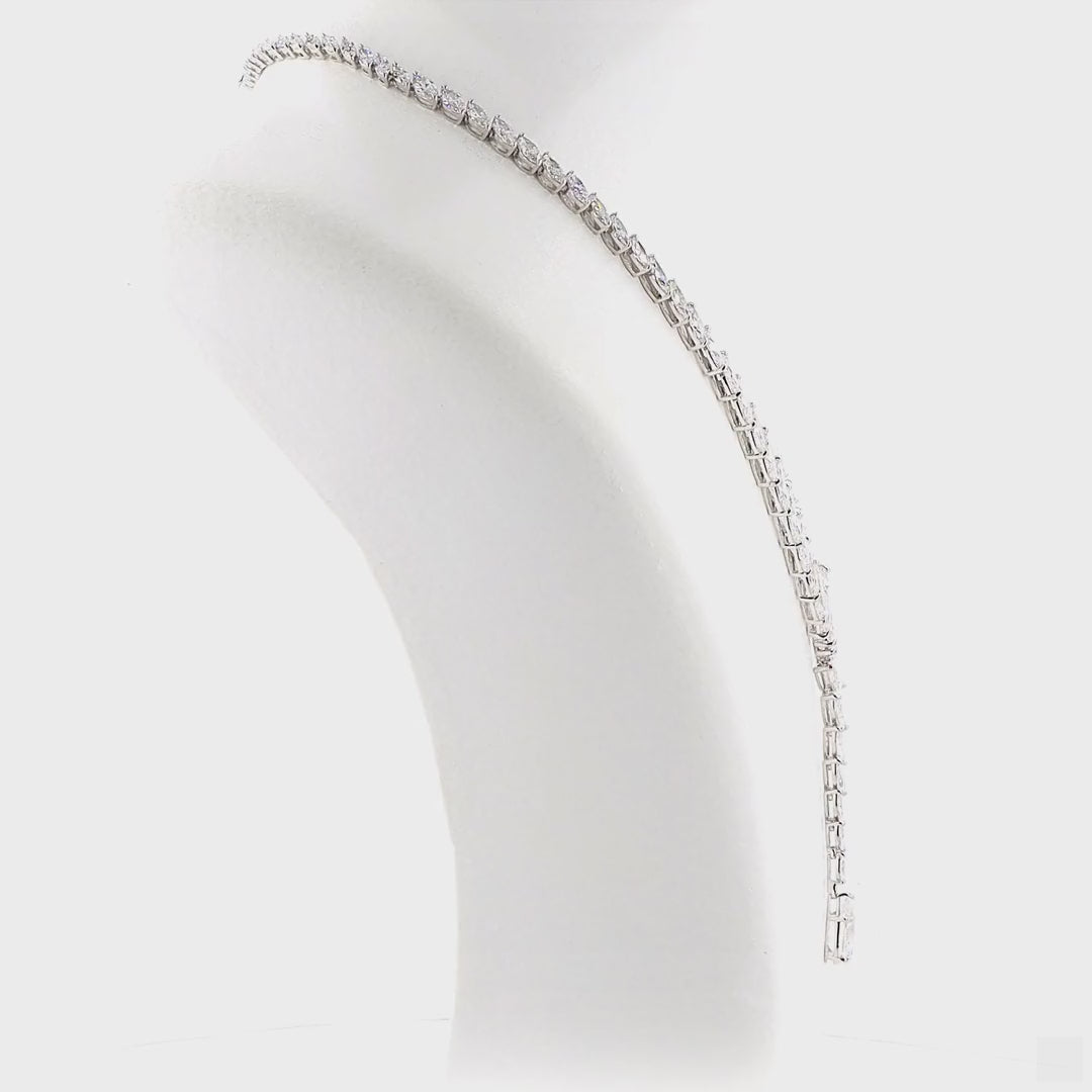 Vara Marquise Arc – Pear Drop Necklace