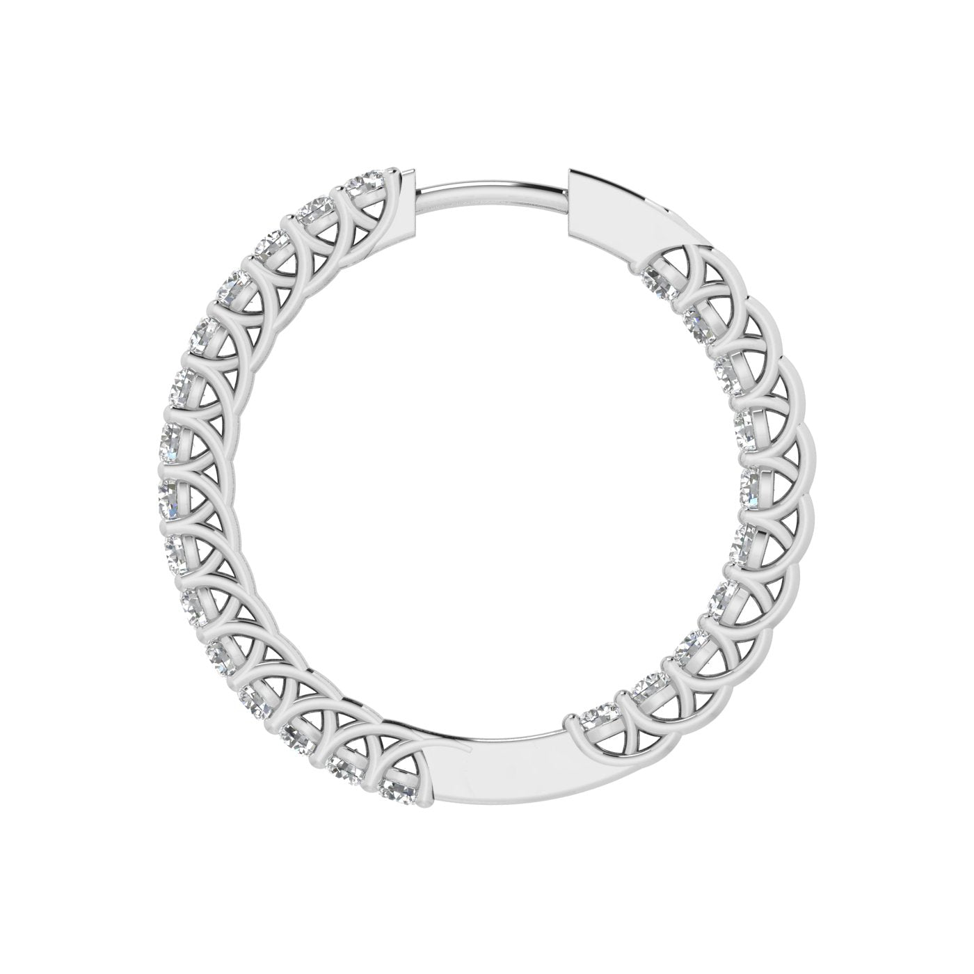 Diamond Hoop Earrings