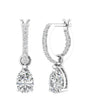 Tear Drop Pear Hoop Earrings (TCW: 2.5)